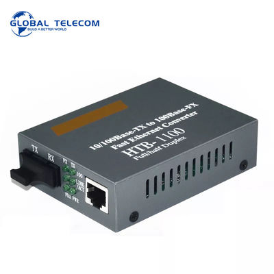 Convertisseur 1100, émetteur-récepteur de médias de fibre de HTB rapide de l'Ethernet 10/100Mbps
