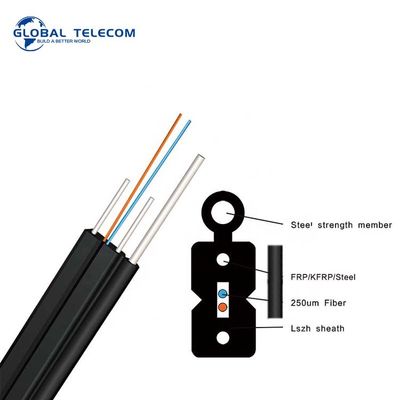 2 le câble optique de fibre de baisse du noyau FTTH, FTTH extérieur interface la fibre G657A4 du câble G657A1 G657a2