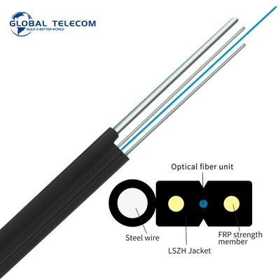 fil de baisse optique nul optique de fibre d'halogène du câble G652D G657A1 de fibre de baisse du SM FTTH